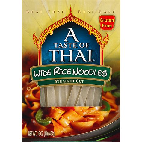 A Taste Of Thai Wide Rice Noodles 16 Oz Asian Henning S Market