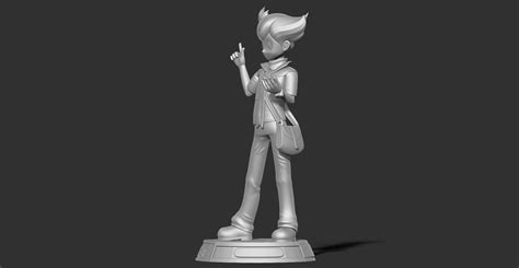 Barry Pokemon Fanart Free 3d Model 3d Printable Cgtrader