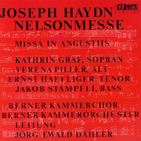 Haydn Nelson Mass Coronation Mass By Berne Chamber Choir Berne