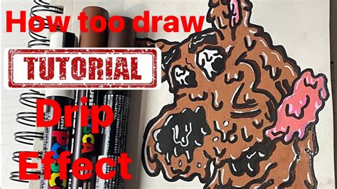 How To Draw The Drip Effect Using Posca 🎨 Youtube