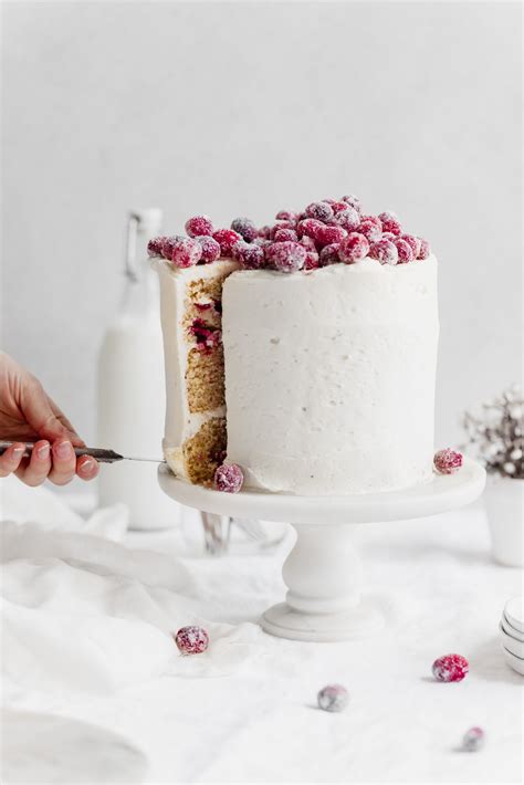 White Chocolate Cranberry Cake - Broma Bakery