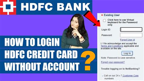 How To Login Hdfc Credit Card Without Account How To Check Hdfc