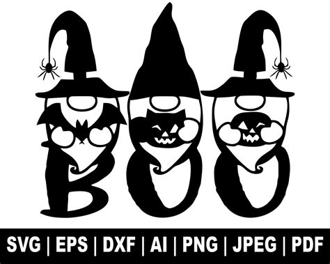 Halloween Gnome Svg Gnome Svg Halloween Svg Halloween Pumpkin Svg