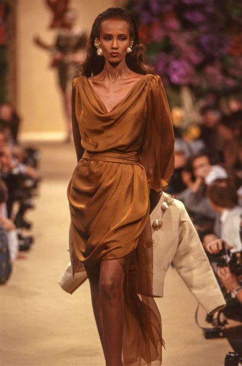 Iman Lors Du D Fil Yves Saint Laurent Haute Couture Collection