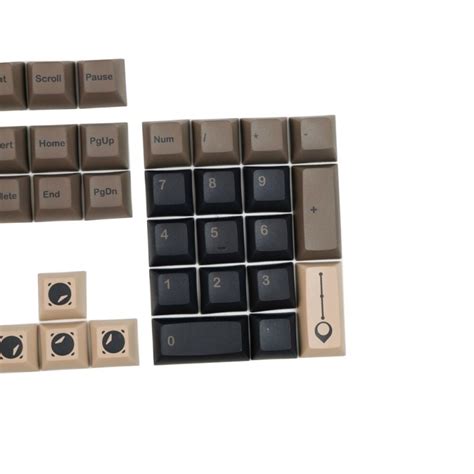 Gmk Clone Boulder Keycaps Set Brown 1890 Pbt Keysium