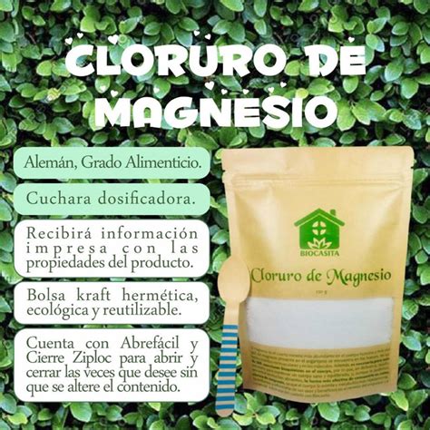 Cloruro De Magnesio Alem N Gr Biocasita Mercado Libre