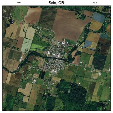 Aerial Photography Map Of Scio Or Oregon