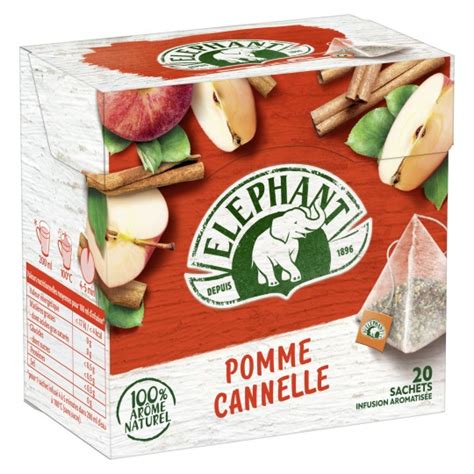 Elephant Infusion Pomme Cannelle Sachets Th Et Infusions Vrac