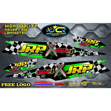 Honda Wave 100 Jrp X Daeng Sai 4 Stock Decals Stickers Shopee Philippines