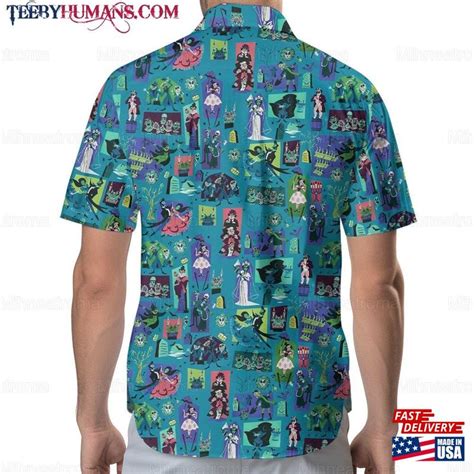 Haunted Mansion Hawaiian Shirt Button Disney Trip Gift TeebyHumans