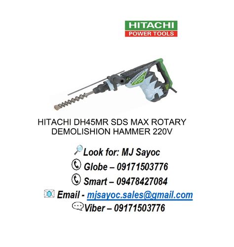 Hitachi Dh Mr Sds Max Rotary Demolishion Hammer V On Carousell