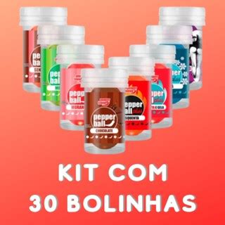 Kit Bolinhas Sex Shop Explosivas Lubrificante Pepper Ball 30