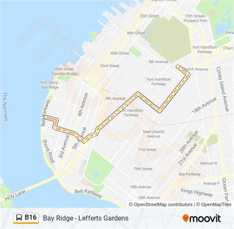 B16 Route Schedules Stops And Maps 36 St Updated