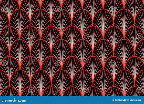 Red Art deco background stock illustration. Illustration of 19201929 - 132178552