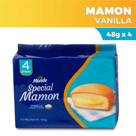 Monde Special Mamon Vanilla Cream Filling 48g X 4 Shopee Philippines