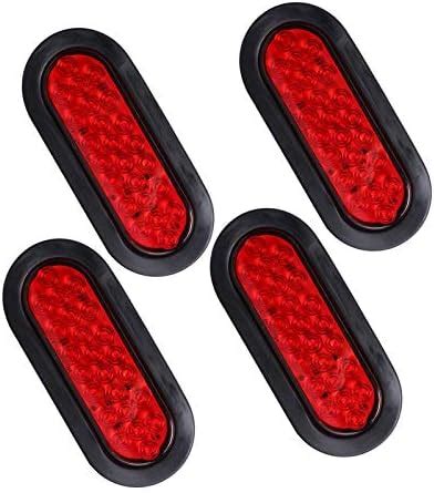 Amazon Konrali Pcs Inch Red Oval Led Trailer Tail Lights Led