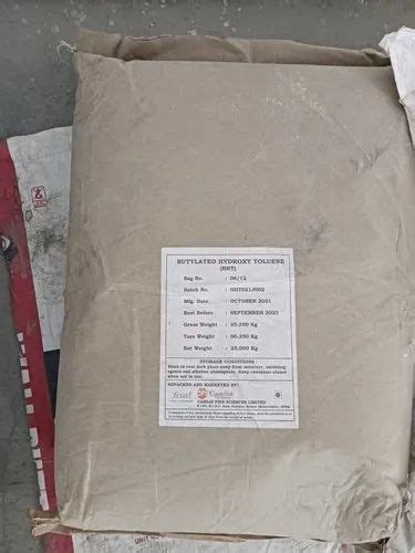 Butylated Hydroxy Toluene Bht 25 Kg Bag At Best Price In Ambala Id