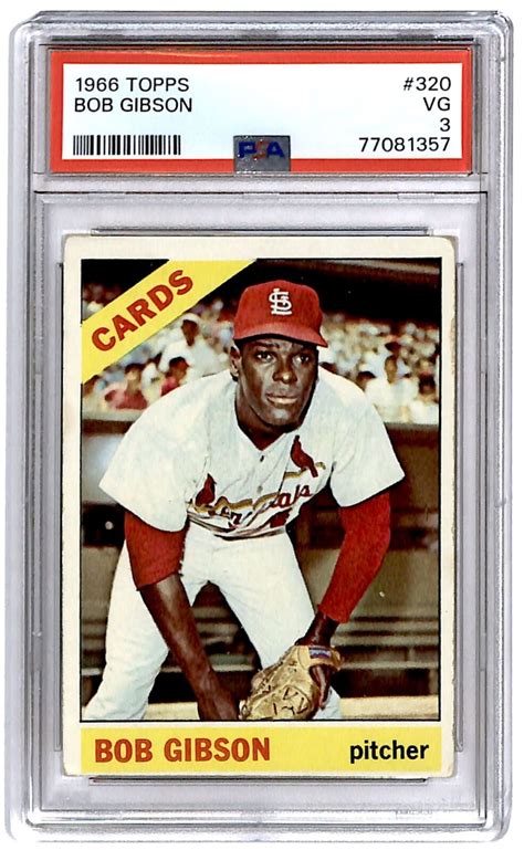 1966 Topps Bob Gibson PSA 3 St Louis Cardinals 320 EBay