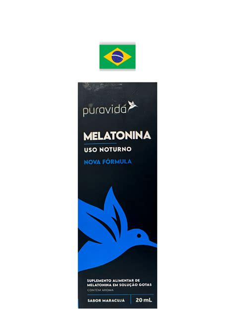 Suplemento Alimentar De Melatonina Em Gotas 20ml Pura Vida Casa Bueno