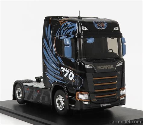 ELIGOR 117317 Scale 1/43 | SCANIA S770 V8 TRACOT TRUCK 2-ASSI 2021 BLACK