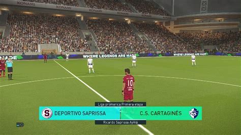 Pro Evolution Soccer Modo Carrera Liga Tica Saprissa Vs