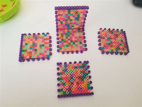 Perler Beads 3d Cube Box Jewelry Box Pixel Art And Perler Bead Sprites