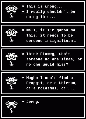 Flowey's quotes resets - lahaht