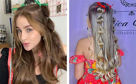 Penteado para Festa Junina Cabelo Liso Cacheado Trança e Any tips