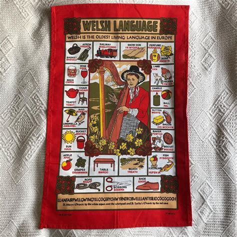 Tea Towel Travels On Instagram Vintage Tea Towel Of The Welsh