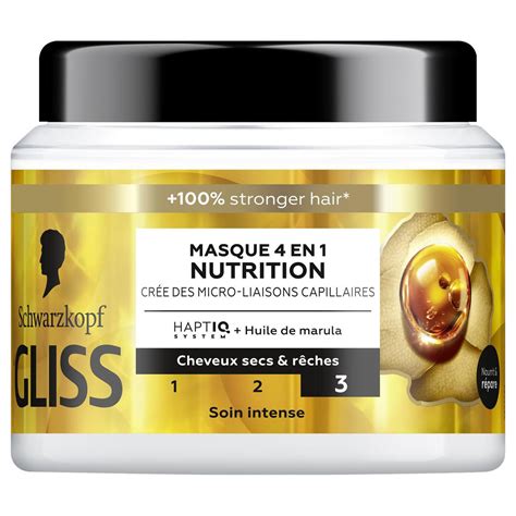 Livraison à domicile Schwarzkopf Gliss Masque nutrition 4 en 1 400ml