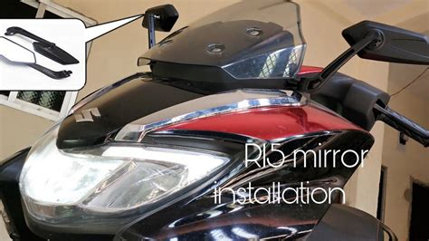 Installation Of R Mirror In Suzuki Burgman Street Burgman