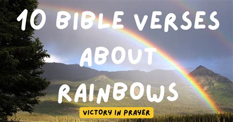 Bible Verses About Rainbows Victorious In Prayer