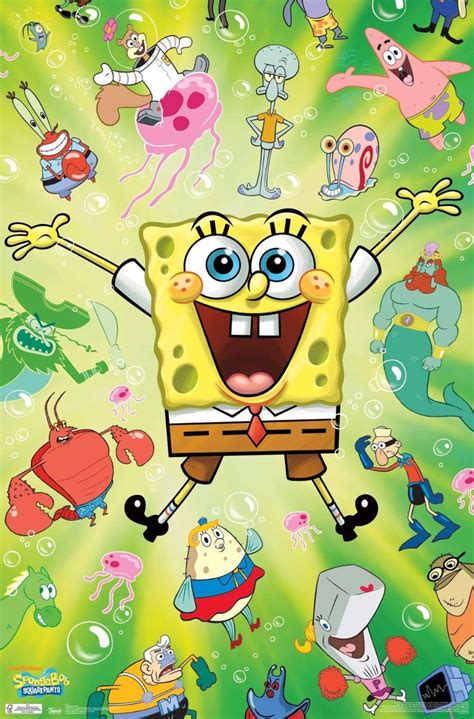 Nickelodeon Spongebob Squarepants Kamp Koral Burst Poster