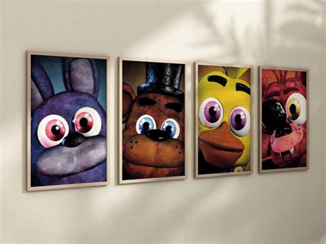 Kit Quadros Decorativo Moldura Five Nights At Freddy S Elo