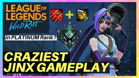 Wild Rift Jinx Gameplay Wild Rift Jinx Best Build Crime City Jinx