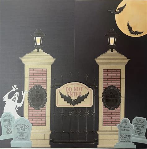 Hybrid Scrapbook Page Created Using The 999 Happy Haunts Kit From