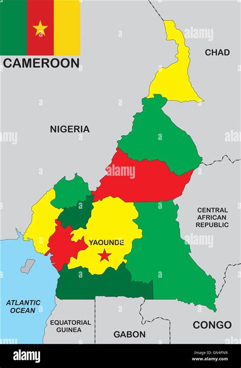 Carte Du Cameroun Photo Stock Alamy