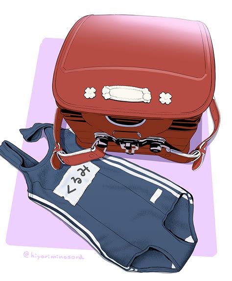 The Big Imageboard Tbib Backpack Bag Blue One Piece Swimsuit