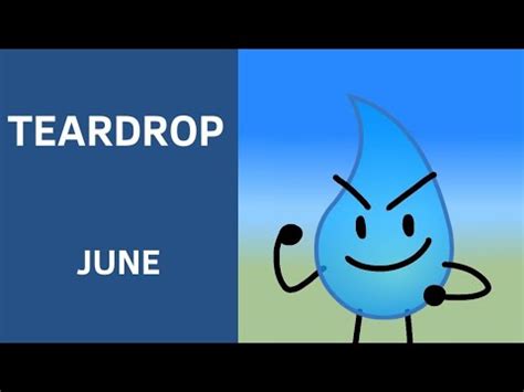 Bfb Character Of The Month Teardrop Youtube