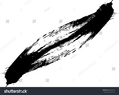 Vector Black Line Grunge Brush Strokes Ink Royalty Free Stock Vector