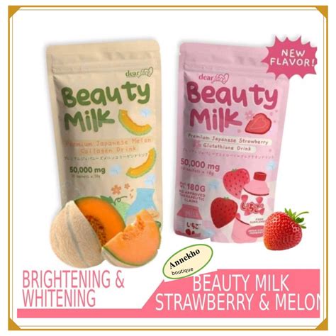 Authentic Dear Face Beauty Milk Premium Japanese Melon Collagen