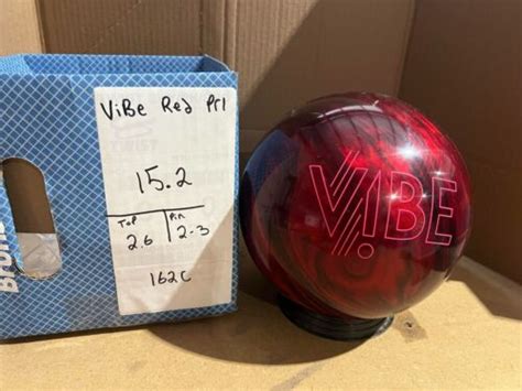 New 15lb Hammer Vibe Red Pearl Bowling Ball 162c Ebay