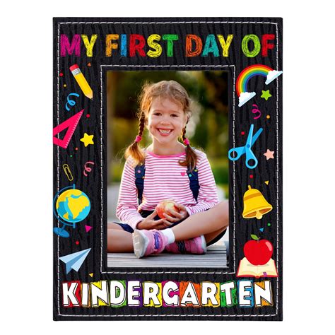 Waahome My First Day Of Kindergarten Picture Frame 2023 First Day Of