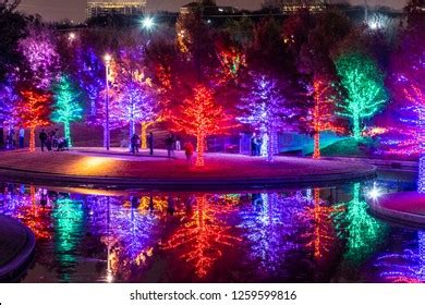 Christmas Lights Vitruvian Park Addison Texas Stock Photo 1259599816 ...