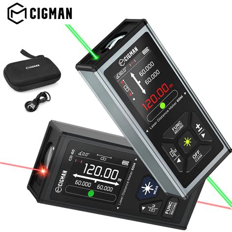 CIGMAN Bilateral 120m Green Laser Rangefinder Digital Rechargeable