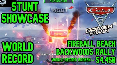 Cars 3 Driven To Win Fireball Beach Backwoods Rally Stunt Showcase