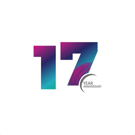 Fête de l'événement du 17e anniversaire. illustration vectorielle ...