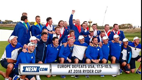 Francesco Molinari Leads Europe To Ryder Cup Victory Video Dailymotion