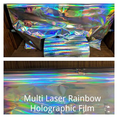 Spick Global Rainbow Silver Holographic Seamless Films Pack Size 10