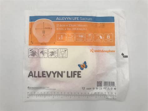 SMITH NEPHEW 66021307 Allevyn Life Sacrum Silicone Adhesive Lock